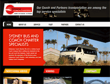Tablet Screenshot of endeavourcoachcharters.com.au